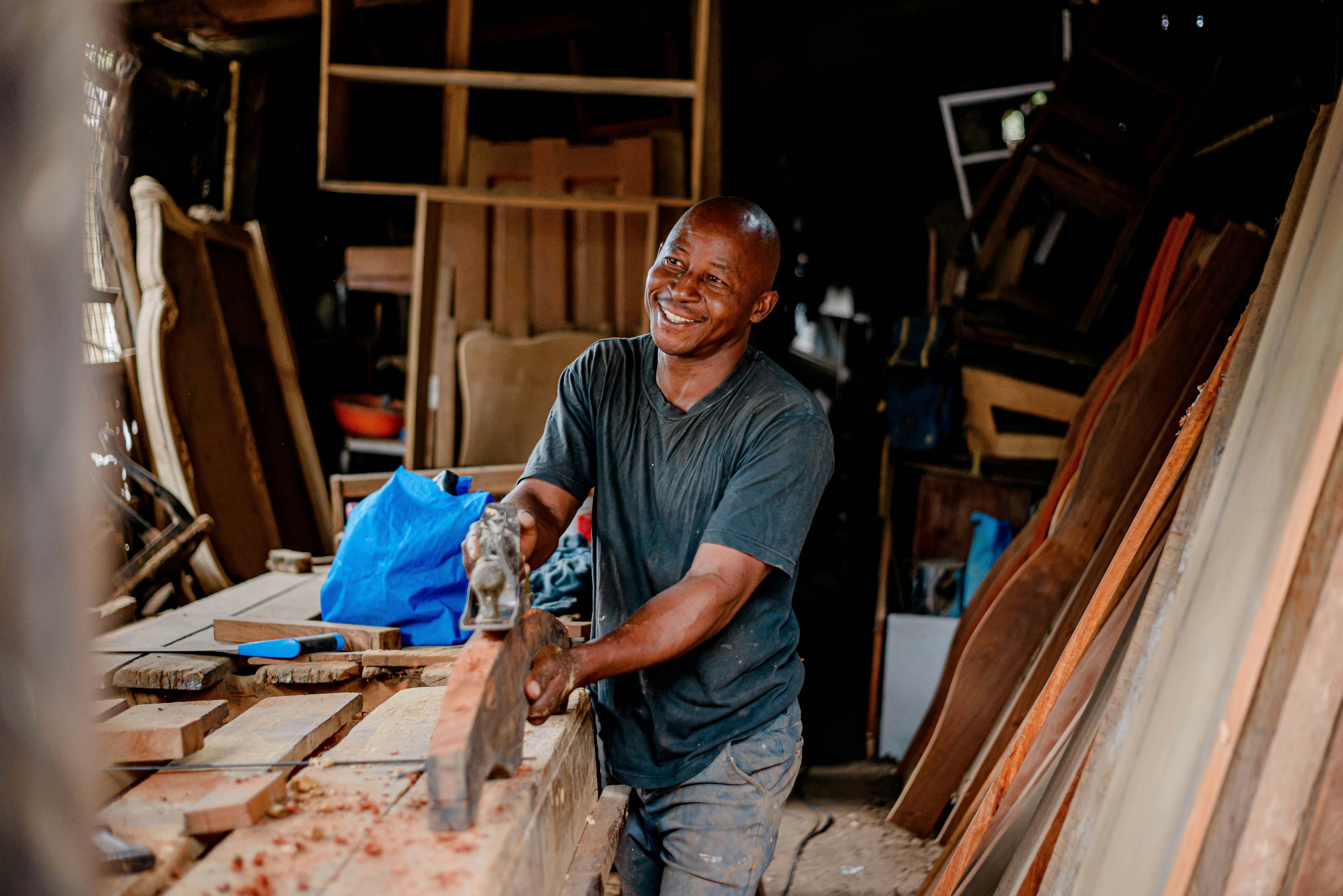 Artisan au travail